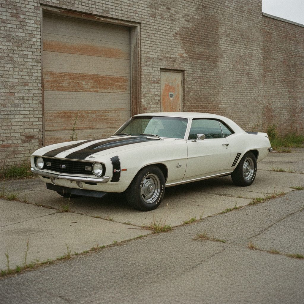 White Camaro Z/28